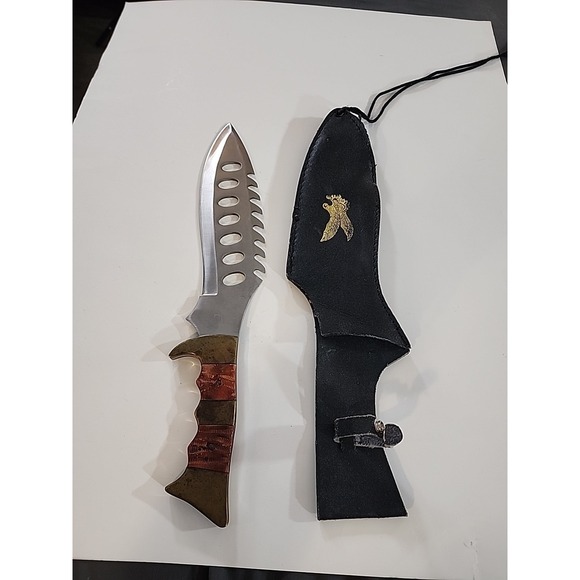 Chipaway Surgical Steel Pakistan large hunting knife with leather sheath - Picture 1 of 8